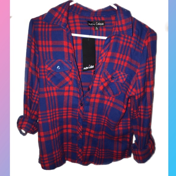 🆕New Idea: Blue & Red Flannel ❤️💙 - Picture 2 of 6